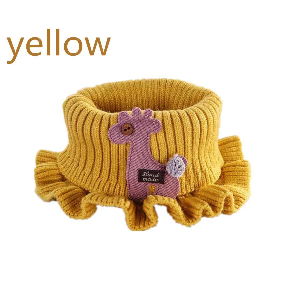 Soft Bib Knitted Cartoon Scarf Baby Shawl Collar