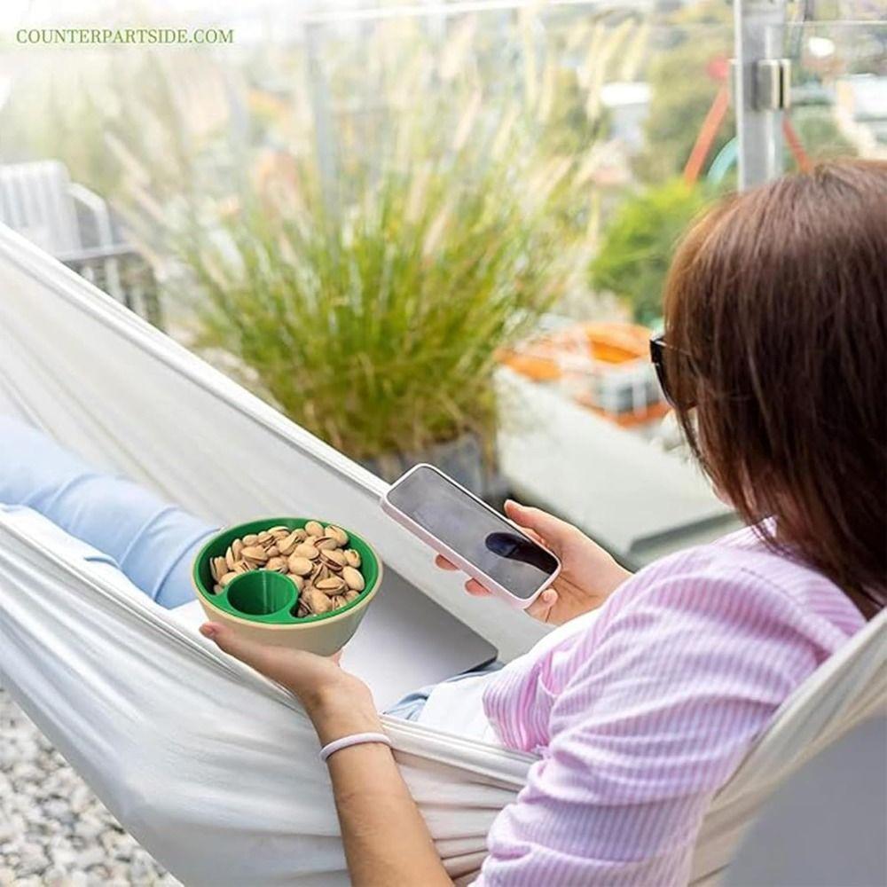 Легко моющаяся 3D-печатная миска для орехов и семян, многоразовый органайзер для закусок 2-в-1, кухонный инструмент