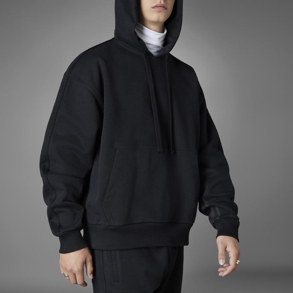 Adidas Originals Solid Color Logo Hoodie With Drawstring Men Hoodie Black HM5115