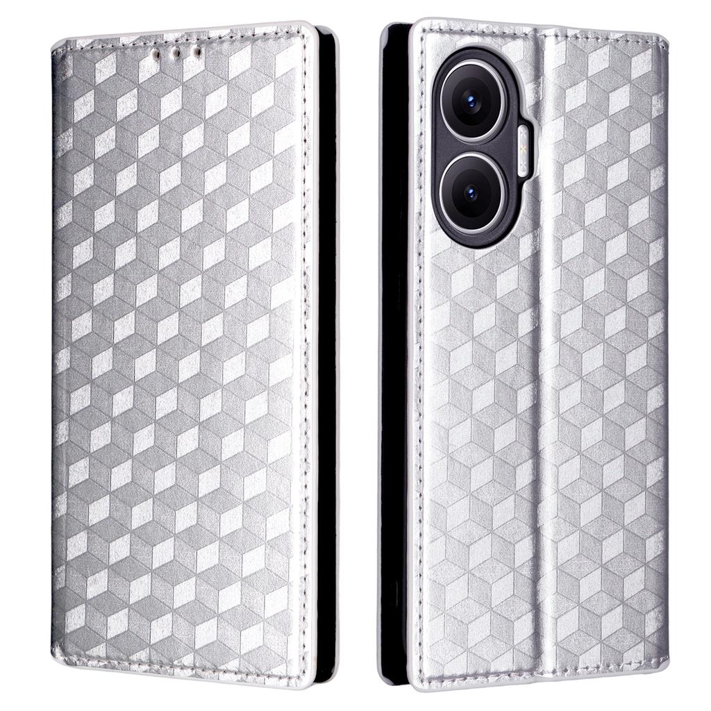 For Xiaomi Redmi Turbo 4 Pro 5G Case Wallet Rhombus Imprinted Leather Phone Cover