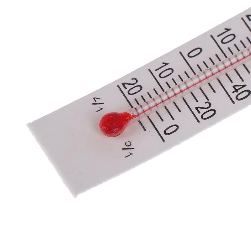 10 Pcs 5Cmx1.1Cm Miniature Paper Cardboard Thermometer Indoor -20-50 Celsius