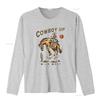 COWBOY UP ДИКИЙ ЗАПАД Американский Ретро Круглый Вырез Женская Футболка Черная X Large винтажный Стиранный Растягивающийся Топ Для Повседневной Носки
