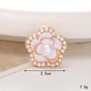 Zinc Alloy Pearl Flower Clog Accessories - DIY Shoe Buckle Decoration