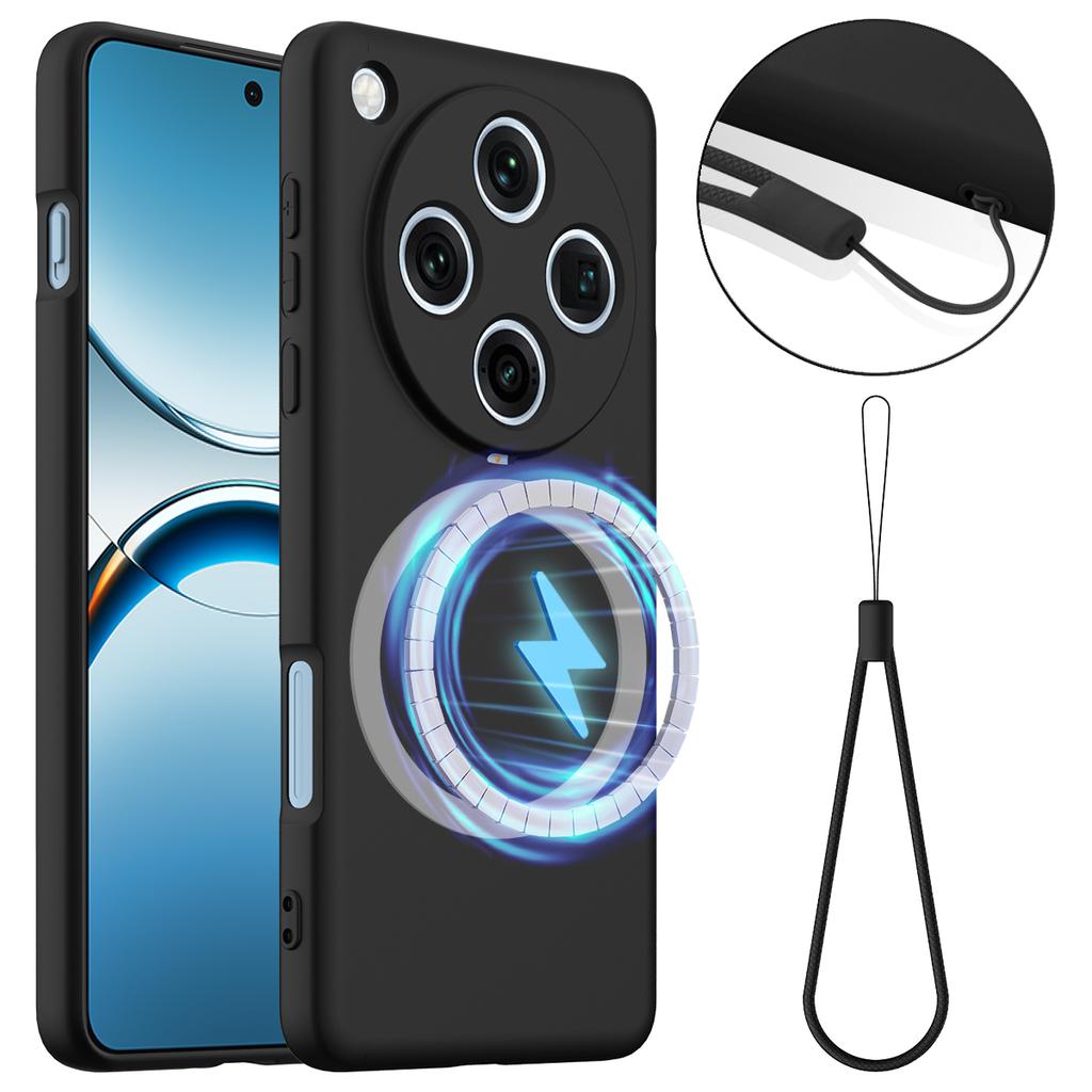 For Oppo Find X8 Pro 5G Case Compatible with MagSafe Anti-Drop Liquid Silicone Phone Cover