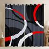 2 шт., геометрический графический круг, квадратный стержень, карманное крепление, шторы с цифровым принтом, полиэстер, материал для спальни, игровой комнаты