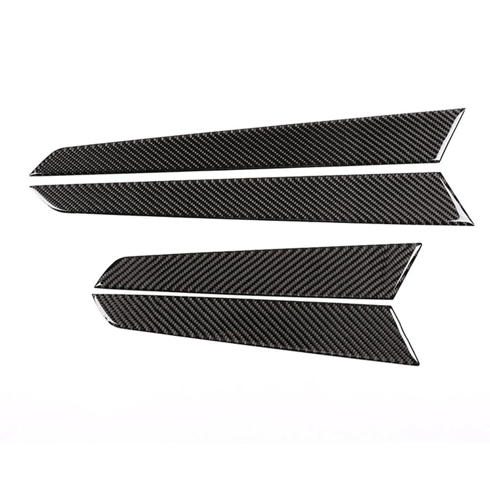 4 шт./компл. наклейки на внутреннюю дверную панель автомобиля, наклейки для внутренней отделки салона, 3K-углеродное волокно, устойчивое к царапинам, для Mercedes-Benz W204