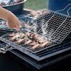304 Stainless Steel Barbecue BBQ Grill Non-stick Basket BBQ E Meat Vegetable Steak Massage Picnic Party Accessories Pet Products