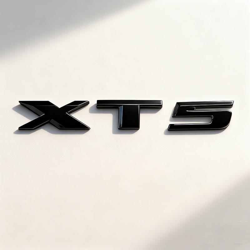 pclrs3 Cadillac XT5 Emblem Cover Premium ABS Material Front Rear Logo Overlay OEM Style Replacement Trunk Badge Car Accessories