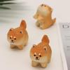 Mini Wooden Animal Figurine Hand Carving Wood Cat Dog Statues Painting Art Figurine Home Desktop Decoration Ornaments Gifts