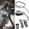 1 пара зеркал заднего вида для мотоцикла, алюминиевое прозрачное стеклянное зеркало, подходящее для Honda Shadow Ace Spirit Magna VT750 VT1100