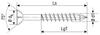 Screw For MDF Boards (100) Spax- White Galvanized 4.0*60mm Small Head