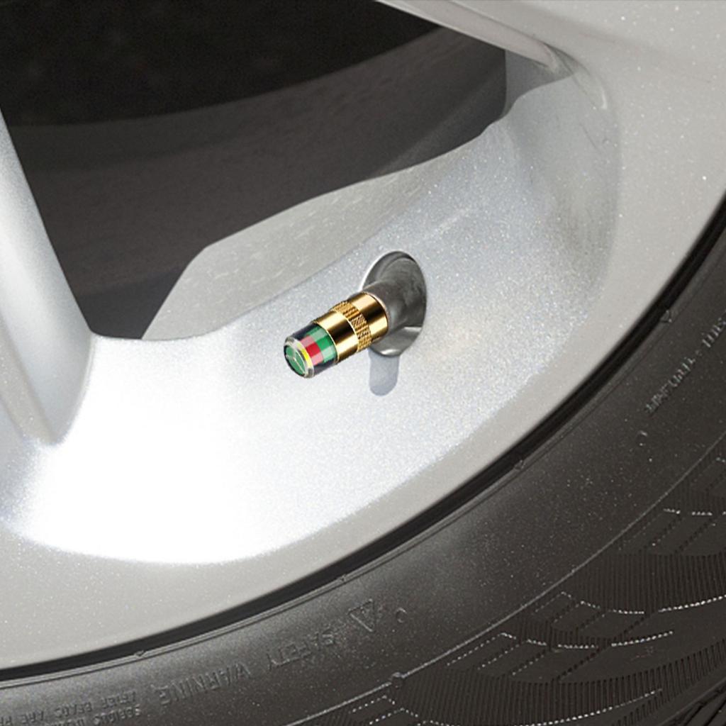 Колпачки TPMS для контроля давления в шинах, набор из 4 штук с индикаторами для международных