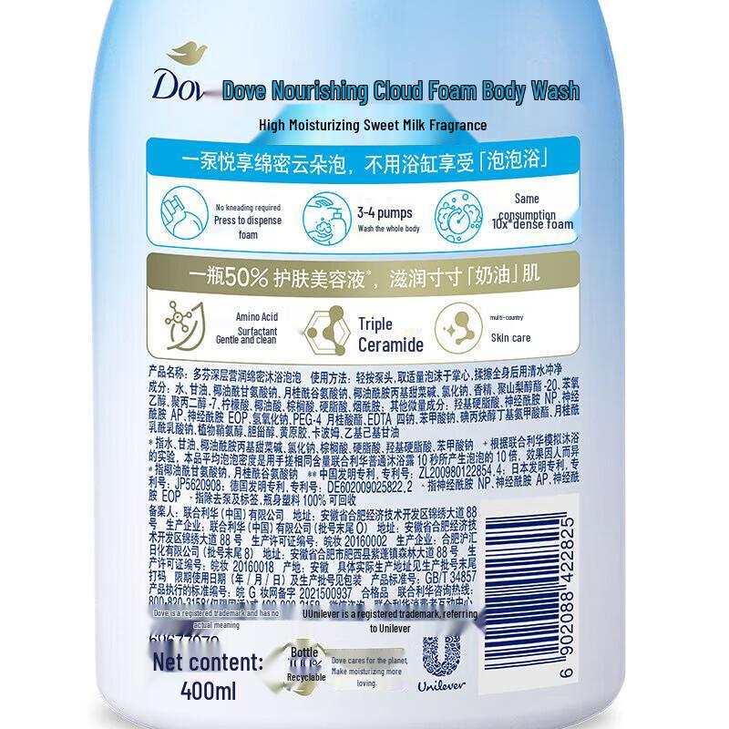 Dove Deep Nourishment Foaming Body Wash