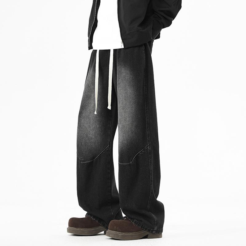 Мужские осенне-зимние брюки American Niche Design Feel Loose Straight Wide Leg Casual and Versatile в пол