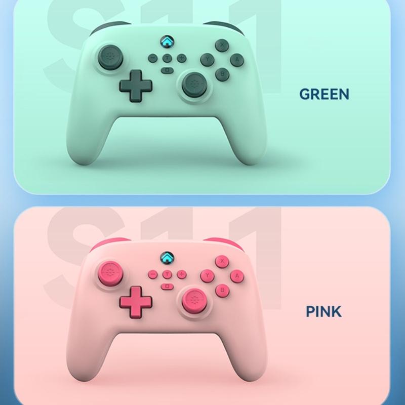 Беспроводной геймпад с поддержкой Bluetooth для игрового контроллера NS SwitchPro, регулируемая вибрация, функция пробуждения для SwitchPro PC