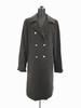 /Double-Breasted Wool Long Coat/4/M/Brown/No Vent/Logo Buttons(USED)