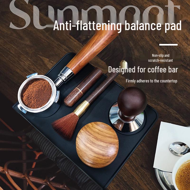 Нескользящий силиконовый коврик для темперовки кофе для барной стойки