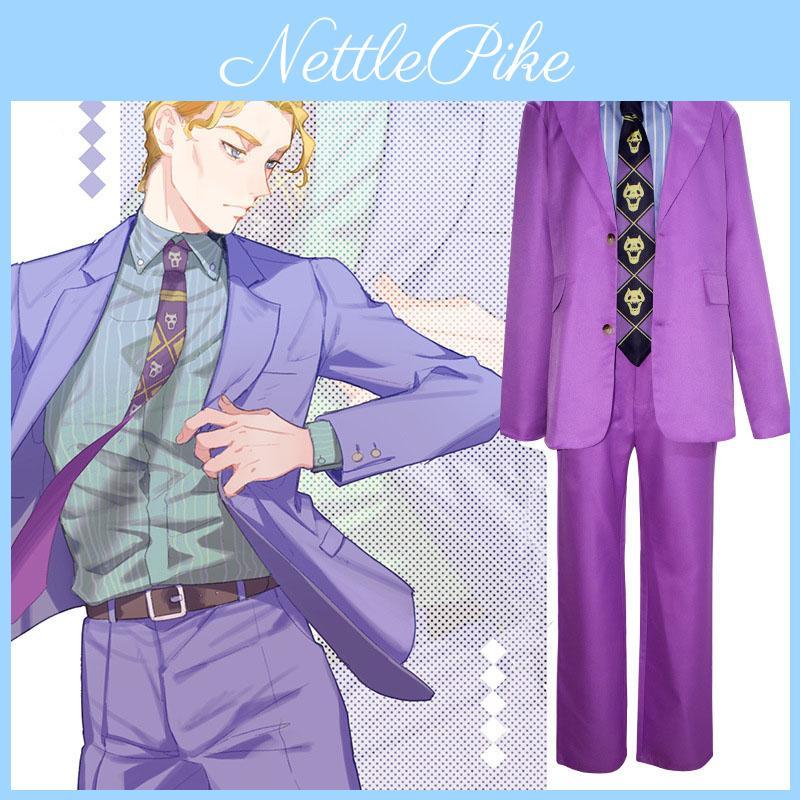 Высококачественный Косплей-костюм JoJo's Bizarre Adventure Diamond Is Unbreakable Йошикаге Кира/Косаку Кавадзири