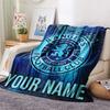 Custom Name Rangers Flannel Blanket, High quality Comfortable for All Seasons, Home Decor, Warmth and Comfort