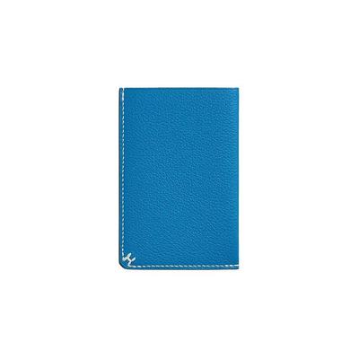 Кошелек Hermès H Sellier с клапаном Держатель для карт Кожа Evercolor Унисекс Кошельки Bleu-Zanzibar H084859CAB3