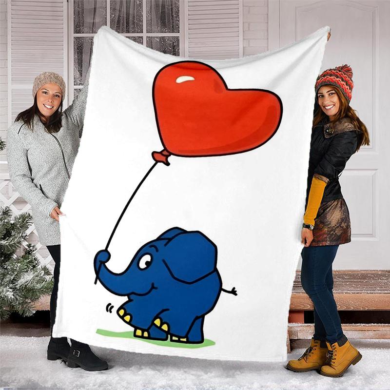 Die Maus Theme Printed Blanket Perfect For Couch Bed Travel Outdoor Use Machine Washable Cozy Durable