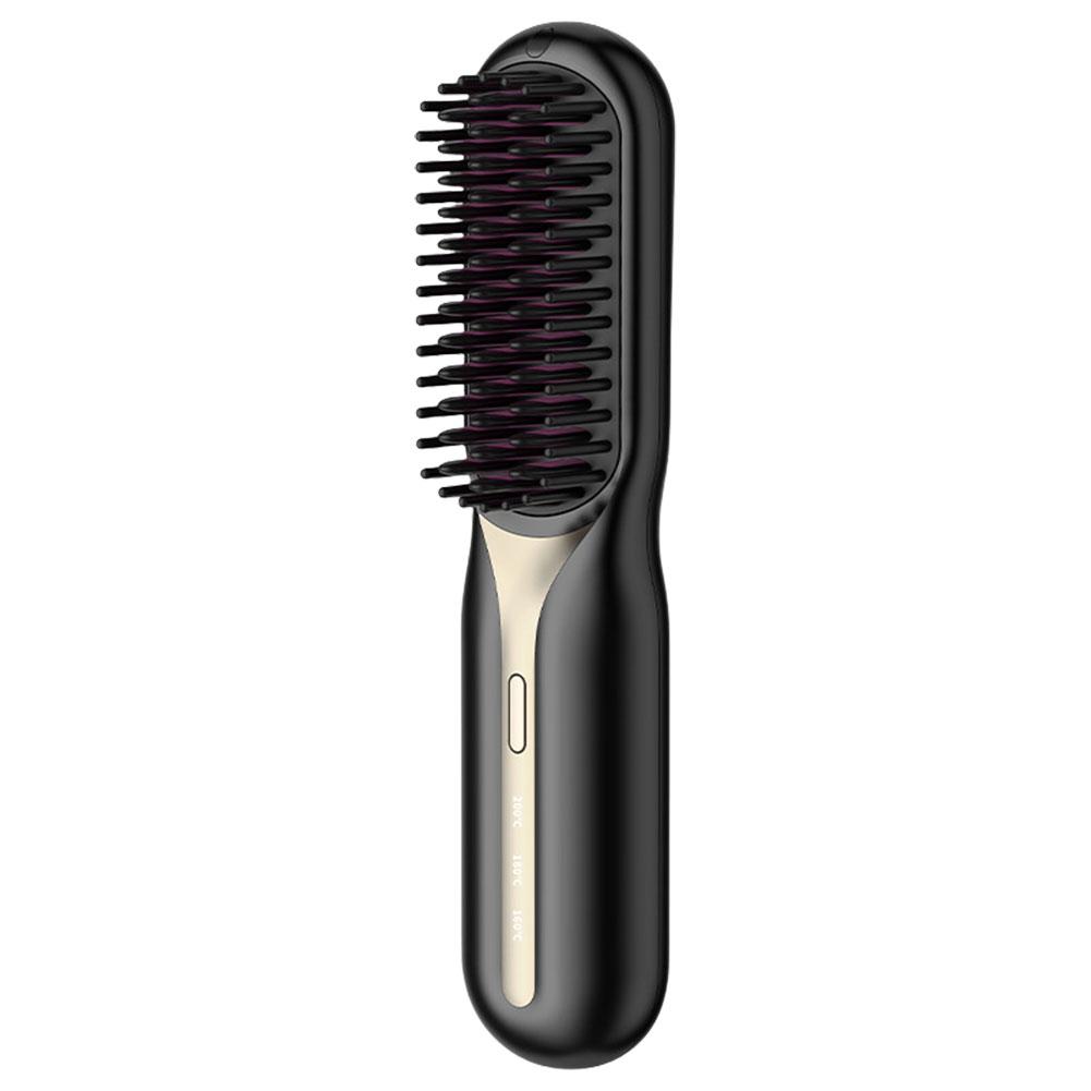Cordless Hair Straightening Comb 3 Temp Settings Portable Straightening Brush Hair Straightener Comb for All Hair Types