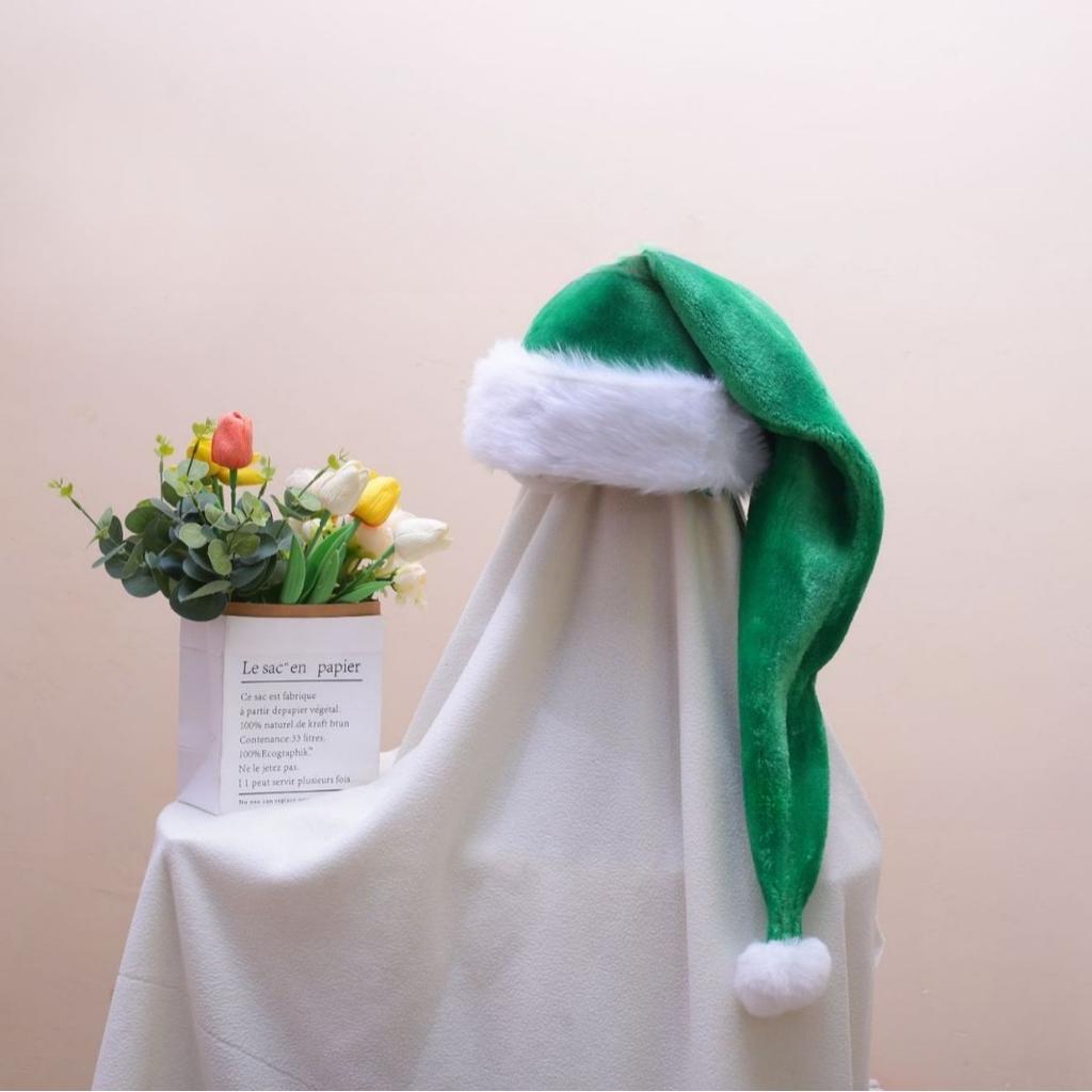 Шапка Санты с длинным хвостом, Доступно несколько цветов, Забавная рождественская шапка для рождественской вечеринки, Праздничное украшение, Подарок для взрослых и детей