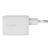 Chargeur - Belkin - 65W - 2 Ports USB-C - Power Delivery - Blanc
