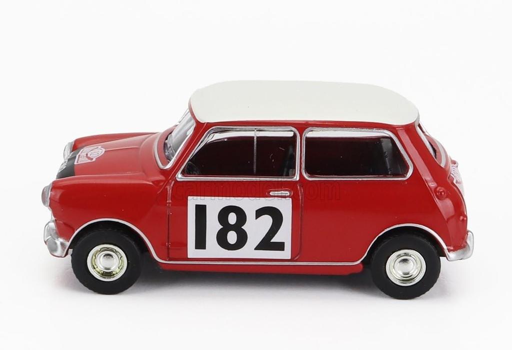 NOREV Mini Cooper S 1/54 Scale Diecast Model Car, Monte Carlo Rally 1964, N182 [Imported]