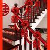 Bridal Stair Railing Decoration Set with Balloons & Flowers