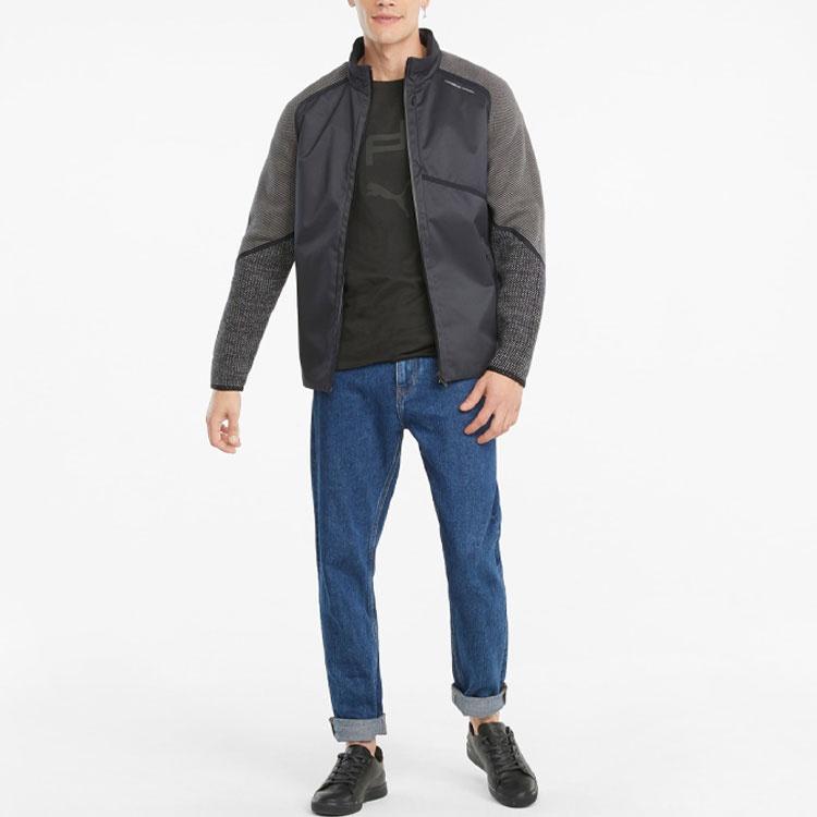 PUMA Jackets Men's Black Stand Collar Moderate Other 531982-01