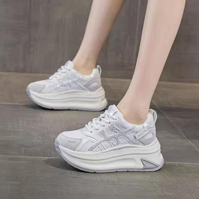 Новые осенне-зимние кроссовки для женщин, универсальные, повседневные, спортивные, на платформе, увеличивающие рост, кроссовки Форреста Гампа для женщин