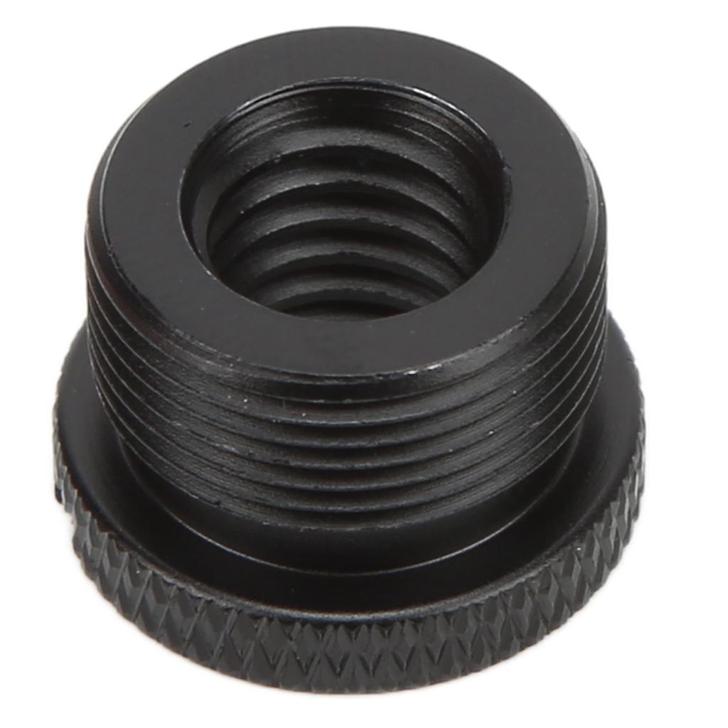 Адаптер резьбы для микрофонной стойки 3/8 дюйма внутренняя резьба на 5/8 дюйма наружная резьба Адаптер с винтомЧерный F19A