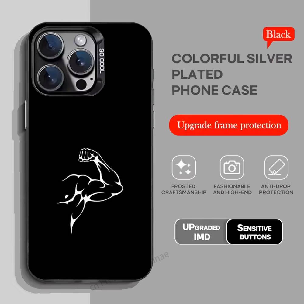 Чехол для телефона Gym Fitness Bodybuilding для iPhone 17 11 12 Pro Max Plus Mini Air SE 16e 14 15 16 13 Мягкий чехол