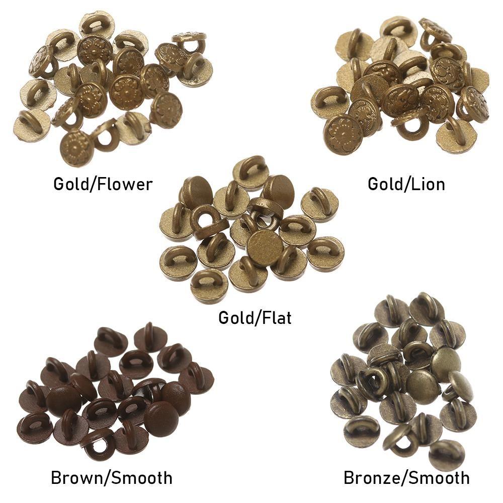 Украшения Dollhoues Миниатюрные мини-пуговицы Металлические пряжки Одежда Швейная пряжка DIY Кукольная одежда