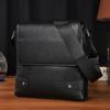 Повседневная сумка через плечо из натуральной кожи, мужская сумка через плечо из коровьей кожи, универсальная винтажная вертикальная сумка через плечо большой вместимости