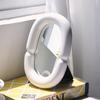 Nordic Style Makeup Mirror Ornaments Model Room Bedroom Dressing Table Desktop Decoration Mirror Simple Home Soft Decorations