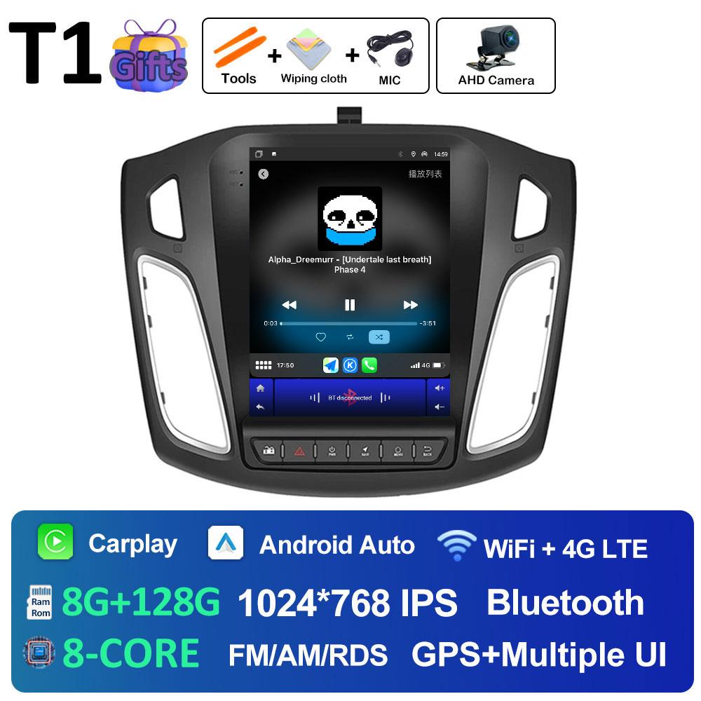 Android 14 Авто Радио Плеер Для Ford Focus 3 Mk 3 2011 2012 2013 2014 - 2019 DSP Стерео Вентилятор Охлаждения 2.5D Сенсорный Экран Нет 2 DIN