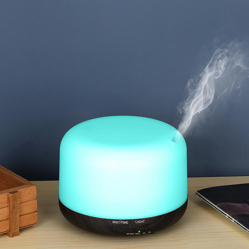 Креативный USB-увлажнитель воздуха с функцией ароматерапии и эффектом дыма и древесной фактуры с возможностью нанесения индивидуального логотипа