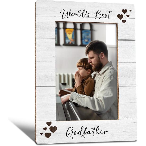 World's Best Auntie Picture Frame, Mother's Day Birthday Gifts for Auntie Grandma, Best Grandma Photo Frame 4X6, Grandmother Gifts Wooden Photo