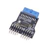 B03C USB2.0 19-контактный разъем на 2 шт. USB2.0 9-контактные разъемы-хабы для устройства