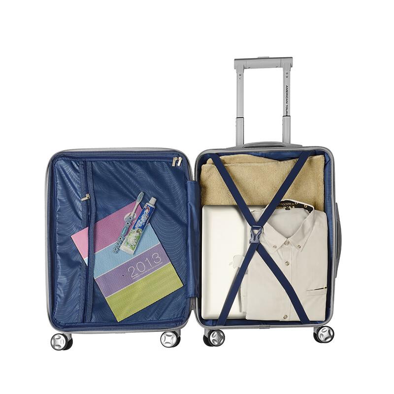Чемодан American Tourister 21 дюйм, жесткий, на 4 колесах