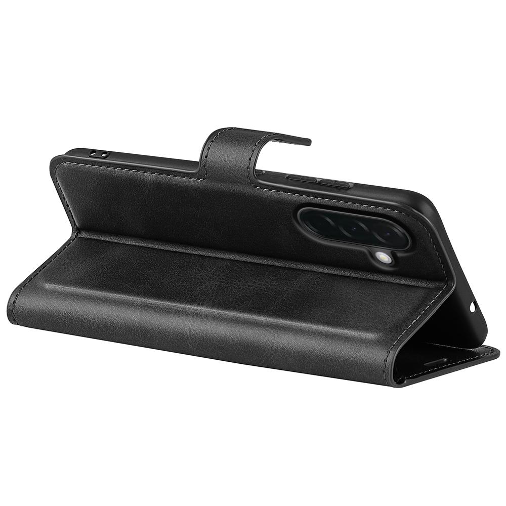 For Samsung Galaxy A37 5G Stand Case Anti-Scratch Calf Texture Leather Phone Cover