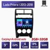 2 Din 9 Inch For LADA Priora I 2013-2018 Android Auto Radio Carplay WIFI GPS Navigation Multimedia Player Auto Stereo 2+32GB