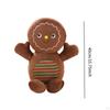 Christmas Cushions with Gingerbread Plush Doll for Home Decoration