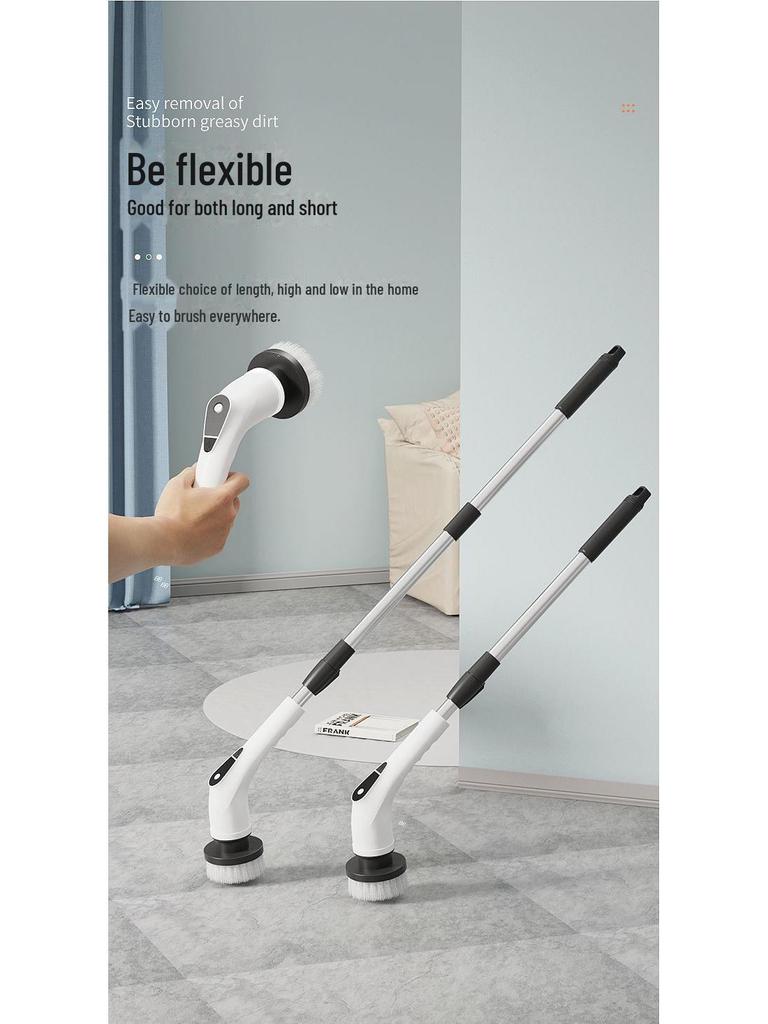 Беспроводная электрическая щетка двойного назначения для чистки дома, автомобиля, кухни и ванной комнаты