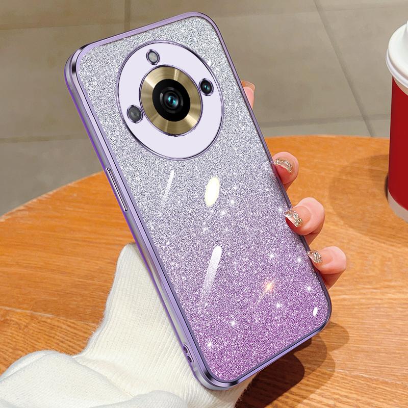 Модный блестящий чехол с градиентным покрытием для OPPO Realme 11 Pro 9 8 V25 V23 V13 C55 C53 C35 C33 C21Y Reno 10 5, силиконовая задняя крышка