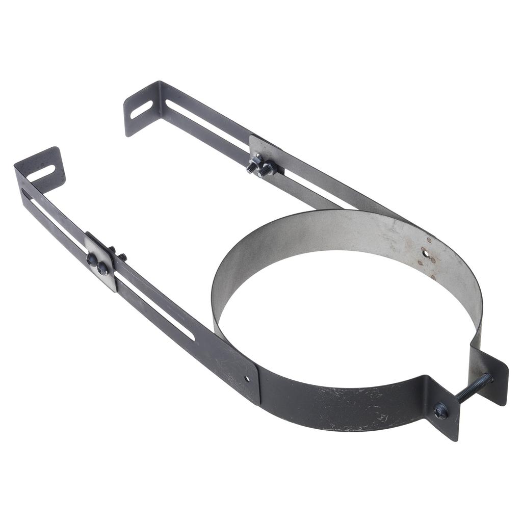Регулируемые держатели для дымоходных труб Портативные зажимы из нержавеющей стали для настенной поддержки Диаметр 150 мм Бытовое использование