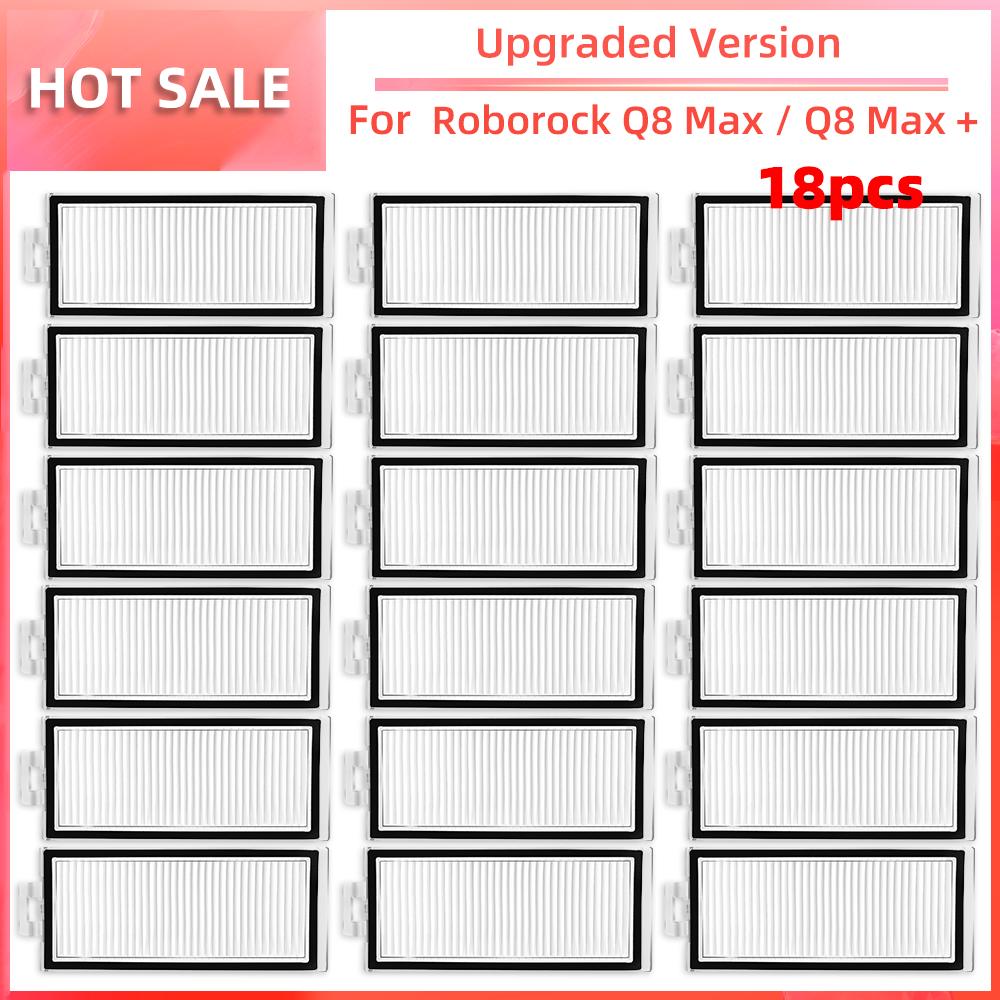 Совместимость с Roborock Q5 Pro / Q5 Pro+ / Q8 Max / Q8 Max+ Основная боковая щетка HEPA-фильтр Насадка для швабры Детали пылесборника Аксессуары