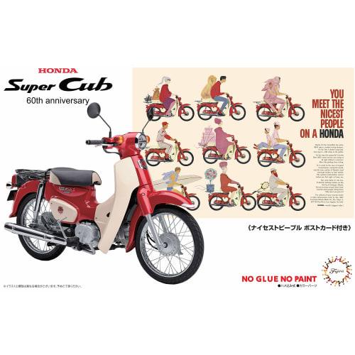Fujimi Model 1/12 NEXT Series No.1 EX-3 Honda Super Cub 110 (60th Anniversary) Pre-Colored Plastic Model Kit 12NX1EX-3